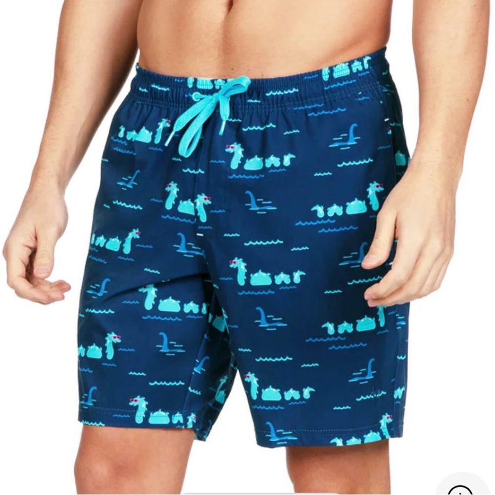 NEW Mens 6” Inseam Compression Lining Swim Trunks Size Large